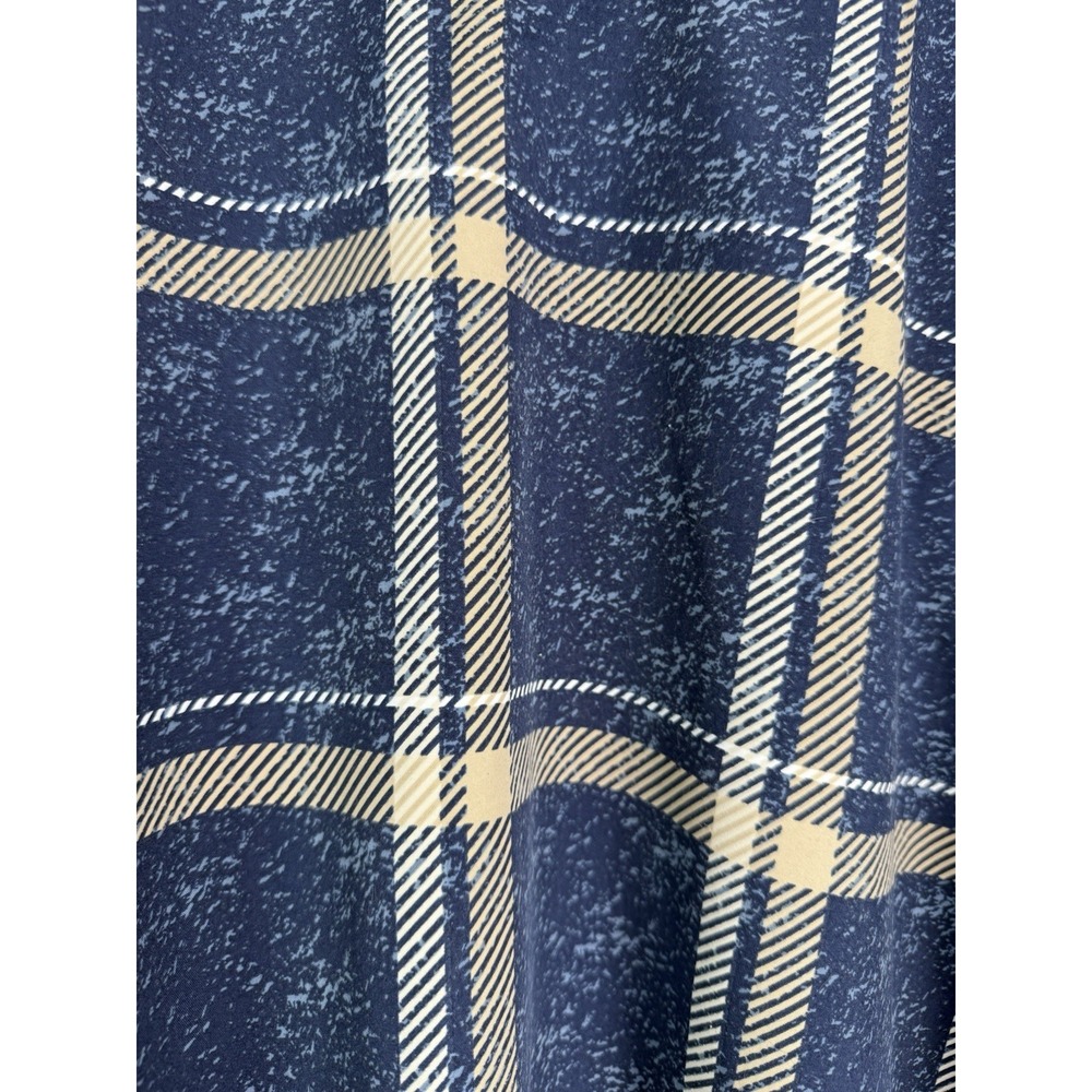 Boca Classic Mens Pullover Golf Jacket XL XLarge Plaid Blue Beige NWT - Picture 2 of 5